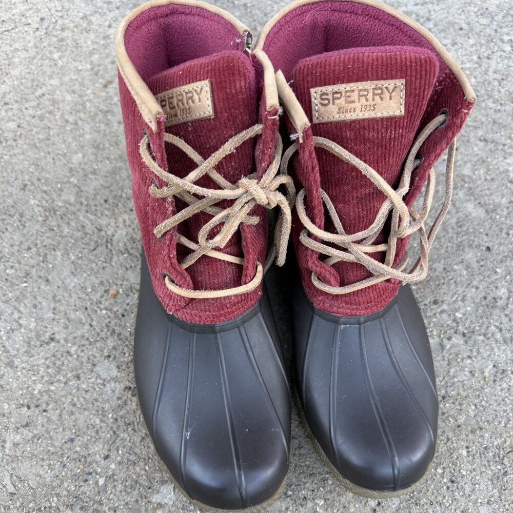 Sperry womens topsider boots